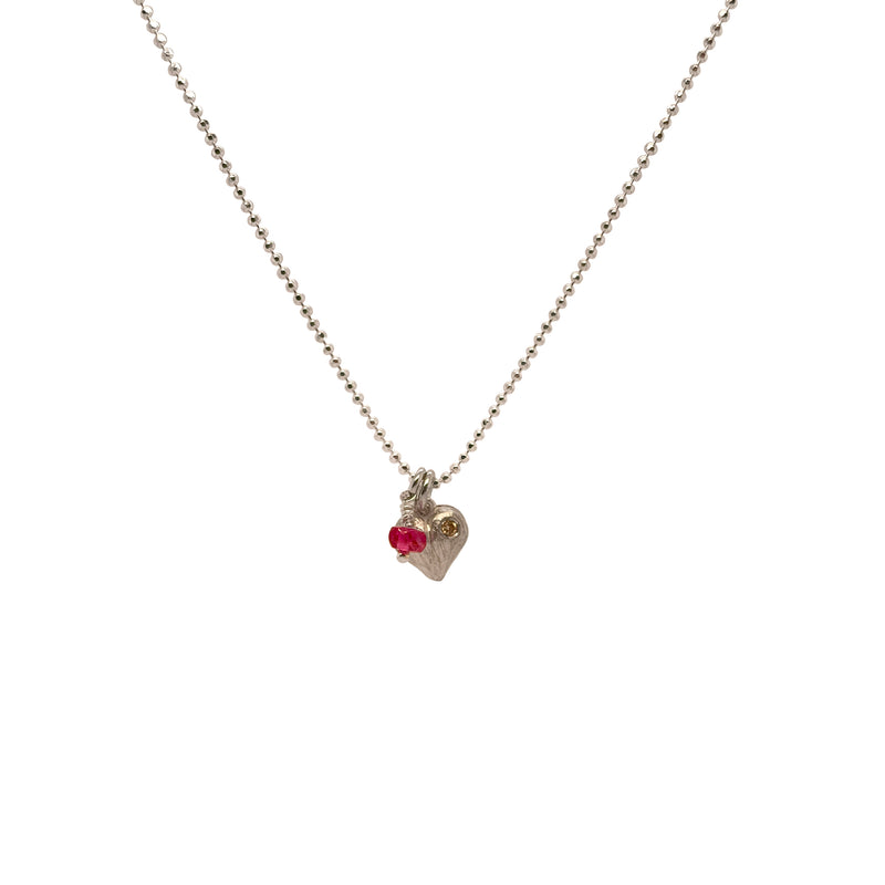 Valentine Heart Diamond Necklace