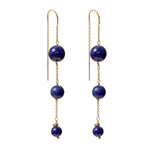 Venus Lapis Earrings - Gold