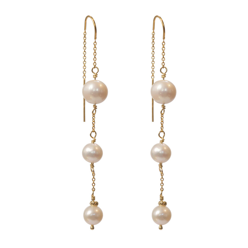 Venus Pearl Earrings - Gold
