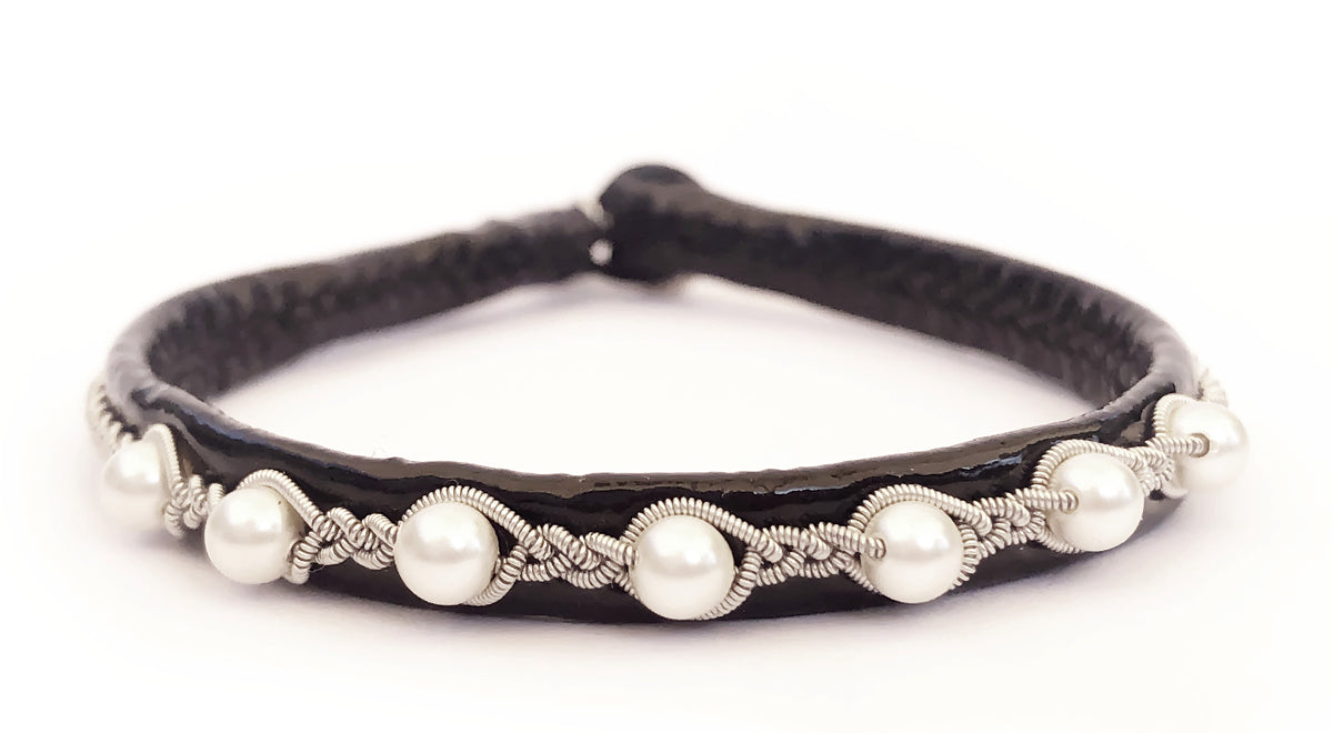 Verna Pearl Black Patent