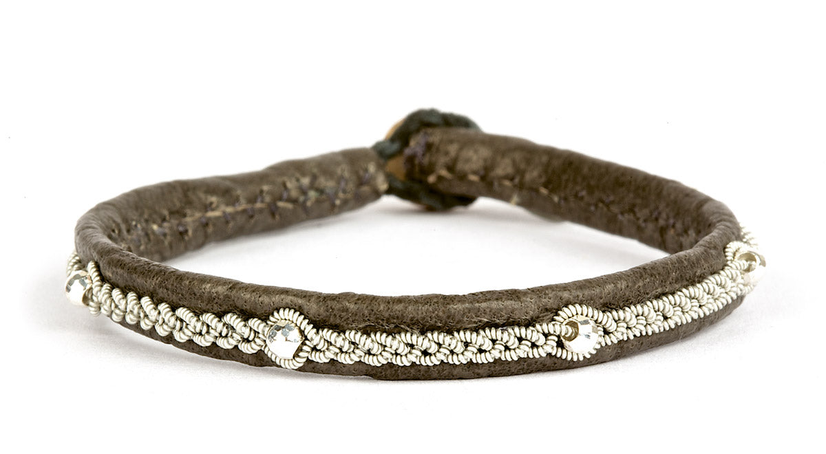 Victoria Facet Sølvperler - Grå