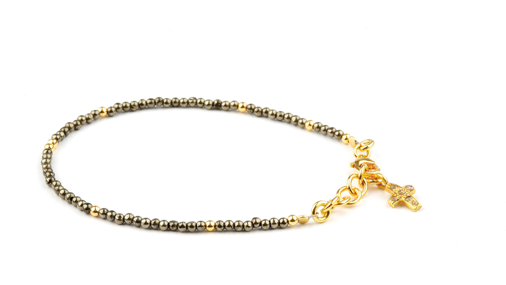 Zandra Kors Diamant - Guld